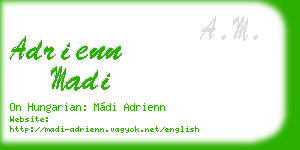 adrienn madi business card