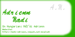 adrienn madi business card